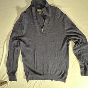 Men's Sweater with Zip Neck - Versatile and Stylish - Banana Republic - Medium